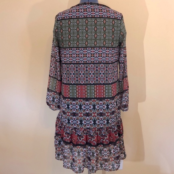 NY Collection | Boho peasant dress with string - Picture 3 of 7